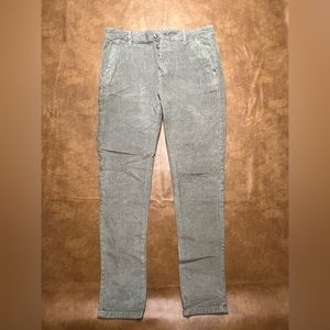 ASOS - Skinny Stretch Green Corduroy Chinos - 33 x 32